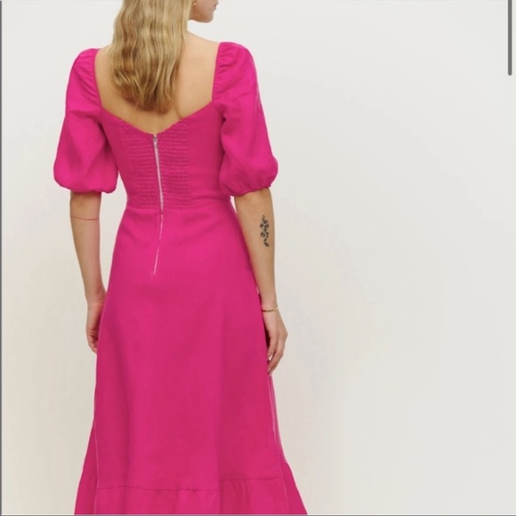 Linen Belgium Dress in Corvette - Picture 5 of 7